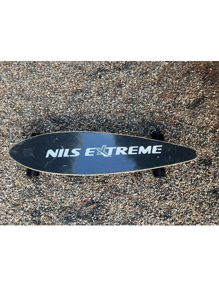 Longboard Nils Extreme - 103 x 25 Cm, Negru-Albastru