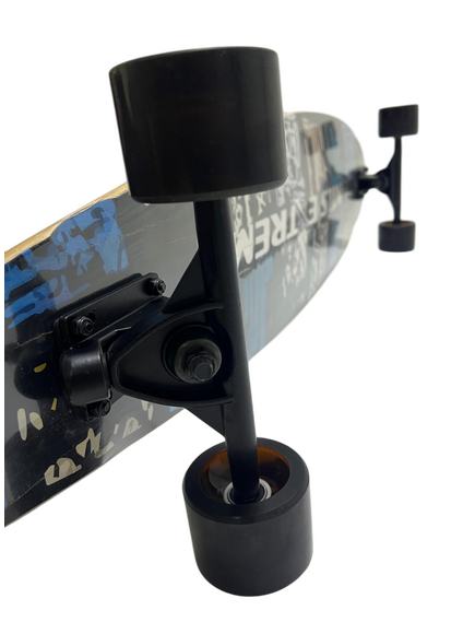 Longboard Nils Extreme - 103 x 25 Cm, Negru-Albastru
