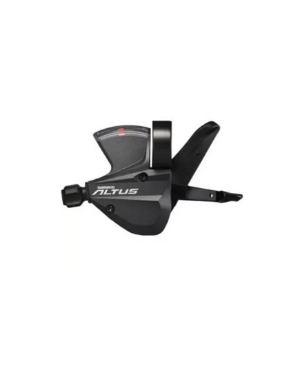 Maneta schimbator dreapta Shimano Altus SL M370, 9 viteze, cablu 2050 mm, negru