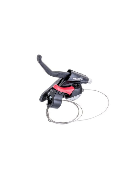 Maneta schimbator stanga Shimano ASTEF402 LSBLN, 3 viteze, diametru 22,2 mm, index dual