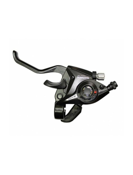 Maneta schimbator stanga Shimano Altus ASTEF51LSBL RevoShift, 3 viteze, cablu 1800 mm, negru