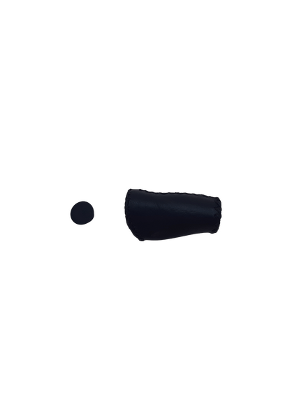 Manson dreapta VLG-649-2AD2 S, cu colier, 90 mm, piele, negru