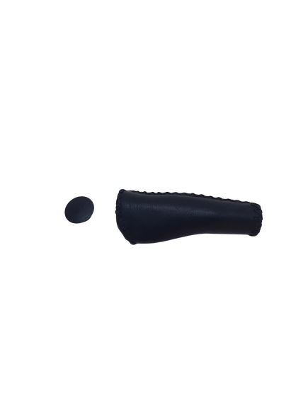 Manson stanga VLG-649-2AD2, cu colier, 135 mm, piele, negru
