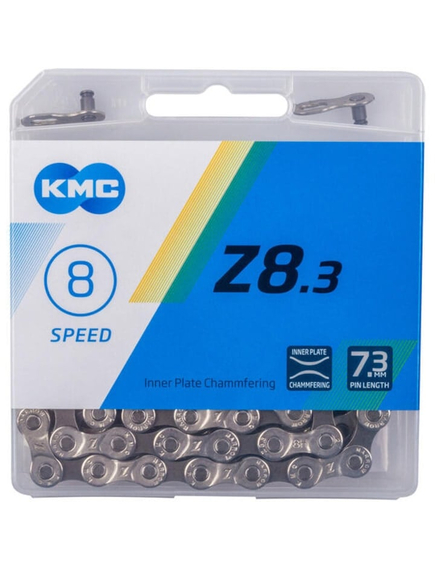 Rola Lant 150m KMC 8 viteze Z-8, NPGY 1/2x3/32 + QR, Rola 150m, gri Rola Lant 150m KMC 8 viteze Z-8, NPGY 1/2x3/32 + QR, Rola 150m, gri