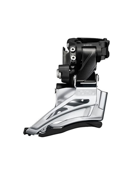 Schimbator fata 2x10 viteze Shimano Deore FD M6025 H, prindere inalta, bascula inferioara, tractiune dubla, colier 34,9 mm, 34–38T