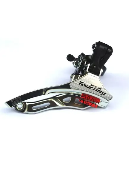 Schimbator fata 3x6/7 viteze Shimano Tourney AFDTY300DSTM6, SIS, 42T, tragere sus, argintiu Schimbator fata 3x6/7 viteze Shimano Tourney AFDTY300DSTM6, SIS, 42T, tragere sus, argintiu