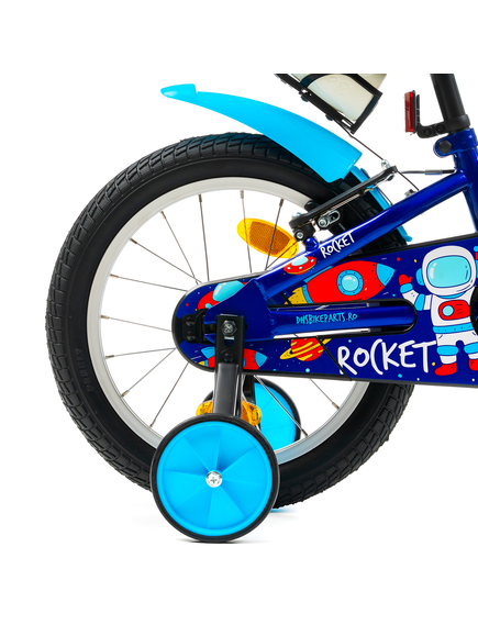Bicicleta Copii DHS Rocket - 16 Inch, Albastru