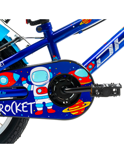 Bicicleta Copii DHS Rocket - 16 Inch, Albastru
