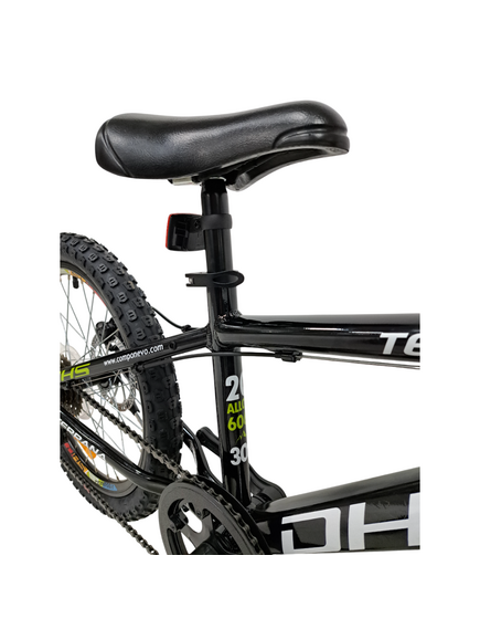 Bicicleta Copii Dhs Terrana 2023, model 2026 - 20 Inch, Negru-Verde