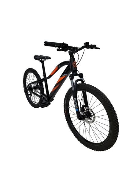 Bicicleta Copii Prophete 11721 - 24 inch, 8 viteze, Negru-Portocaliu