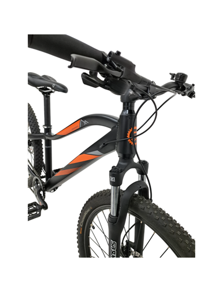 Bicicleta Copii Prophete 11721 - 24 inch, 8 viteze, Negru-Portocaliu