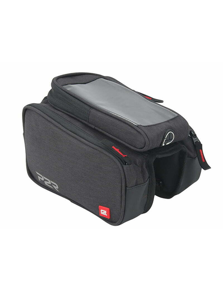 Borseta Cadru Bicicleta P2R TWINNER, cu husa telefon, Negru