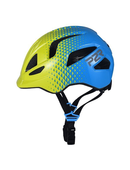 Casca Ciclism Copii P2R MASCOT- 52-56 cm,S, Galben- Albastru