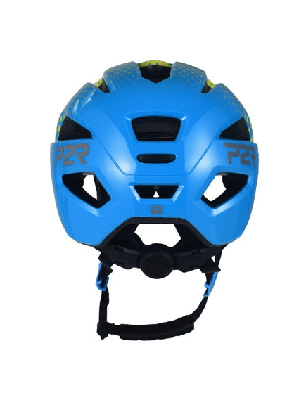 Casca Ciclism Copii P2R MASCOT- 52-56 cm,S, Galben- Albastru
