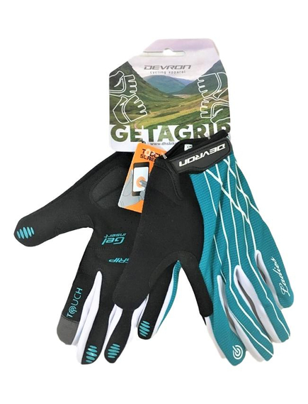 Manusi Ciclism Devron 9582 Ladies Touch D-Grip - XS, Turcoaz - Reambalat