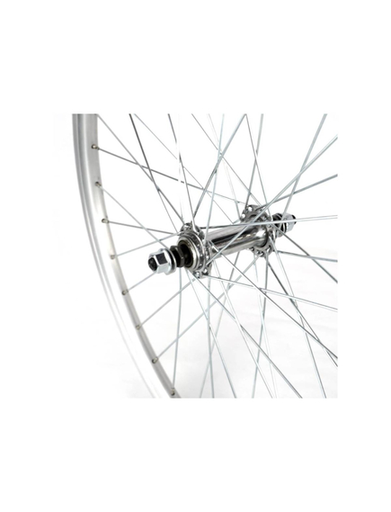 Roata Fata Bicicleta Cerurim, Janta Dubla Atlas, 24 inch, 507X18, V-Brake, Argintie