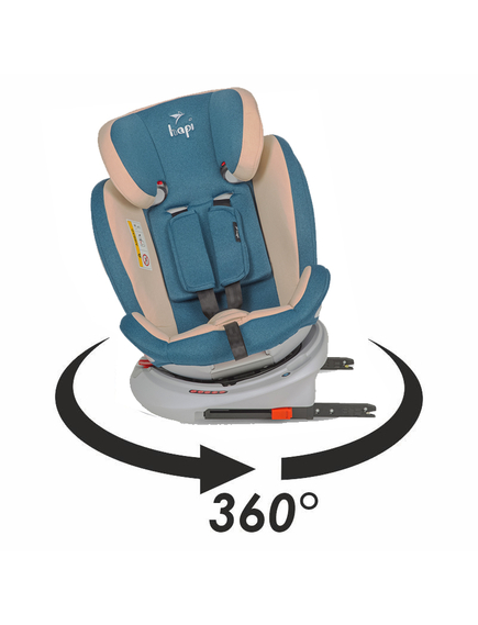 Scaun auto copii Rotativ, cu Isofix Hapi Ozy, 0-36 Kg - Albastru