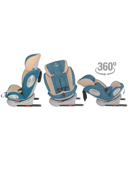 Scaun auto copii Rotativ, cu Isofix Hapi Ozy, 0-36 Kg - Albastru, imaginea nr. 9