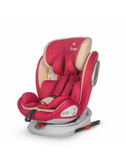 Scaun auto copii rotativ, cu Isofix Hapi Ozy, 0-36 Kg - Rosu, imaginea nr. 2