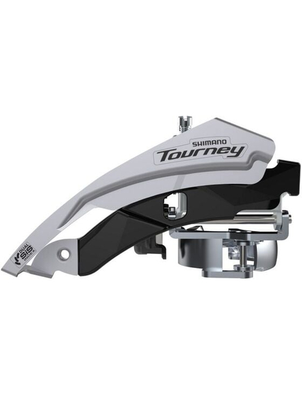 Schimbator fata 3x6/7/8 Shimano Tourney AFDTY600LML6, 42T, Top swing, argintiu