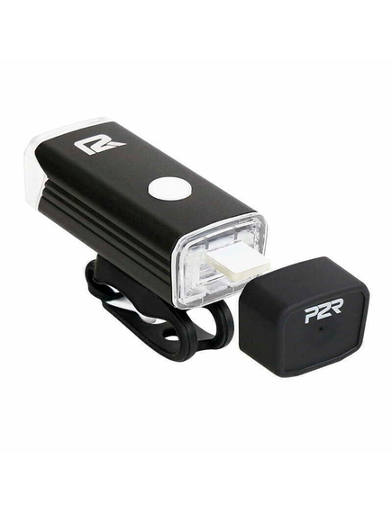 Set Lumini Bicicleta P2R NITION 10C USB, Acumulator Li-Pol, Negru