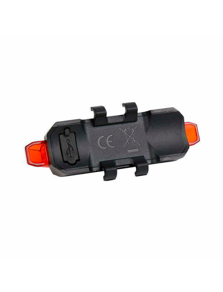 Set Lumini Bicicleta P2R NITION 10C USB, Acumulator Li-Pol, Negru