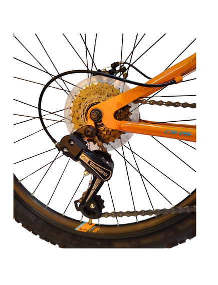 Bicicleta Copii DHS Sonic FS Disc - 24 inch, Portocaliu