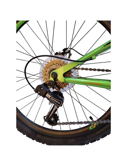 Bicicleta Copii DHS Sonic FS Disc - 24 inch, Verde