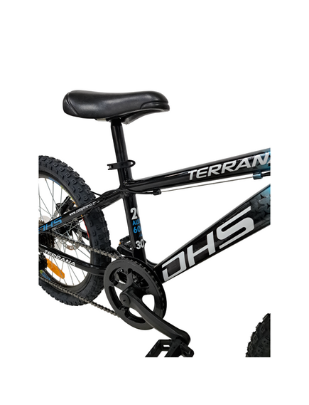 Bicicleta Copii Dhs Terrana 2023, model 2026 - 20 Inch, Negru-Albastru