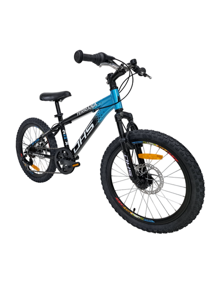 Bicicleta Copii Dhs Terrana 2023, model 2026 - 20 Inch, Negru-Albastru
