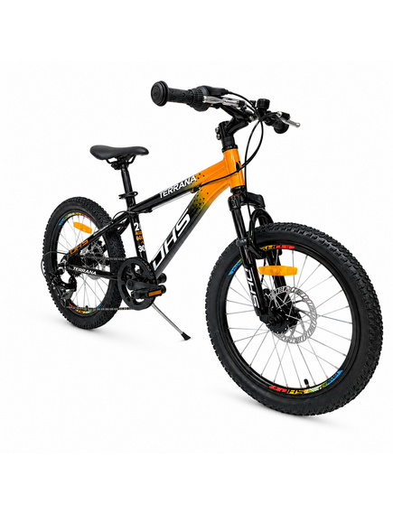 Bicicleta Copii Dhs Terrana 2023, model 2026 - 20 Inch, Portocaliu-Negru