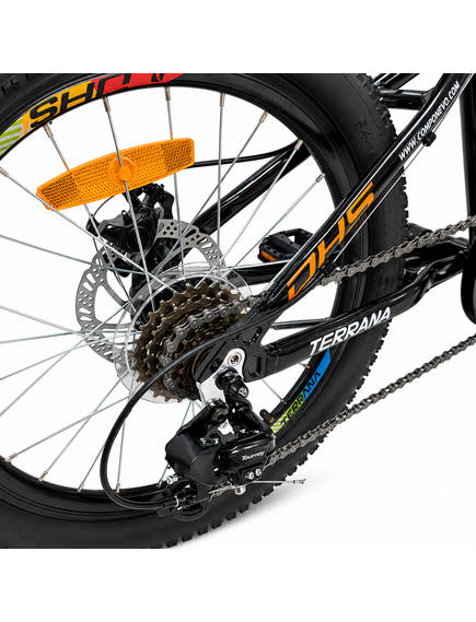 Bicicleta Copii Dhs Terrana 2023, model 2026 - 20 Inch, Portocaliu-Negru