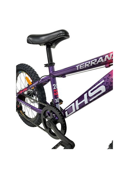 Bicicleta Copii Dhs Terrana 2023, model 2026 - 20 Inch, Violet-Roz