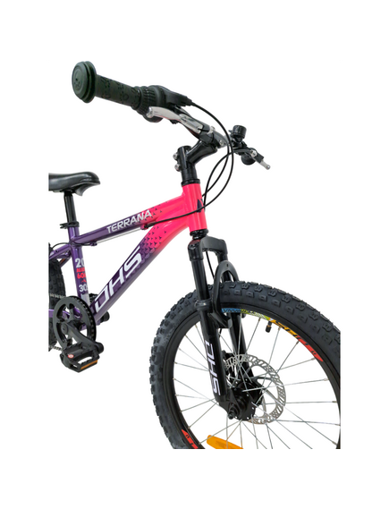 Bicicleta Copii Dhs Terrana 2023, model 2026 - 20 Inch, Violet-Roz