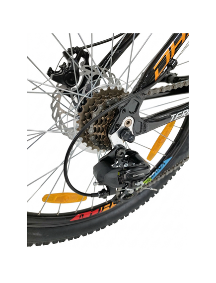 Bicicleta Copii Dhs Terrana 2423, model 2026 - 24 Inch, Portocaliu-Negru