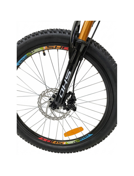 Bicicleta Copii Dhs Terrana 2423, model 2026 - 24 Inch, Portocaliu-Negru