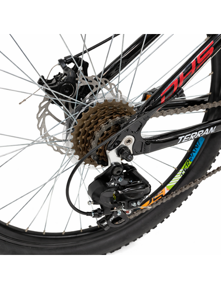 Bicicleta Copii Dhs Terrana 2423, model 2026 - 24 Inch, Rosu-Negru