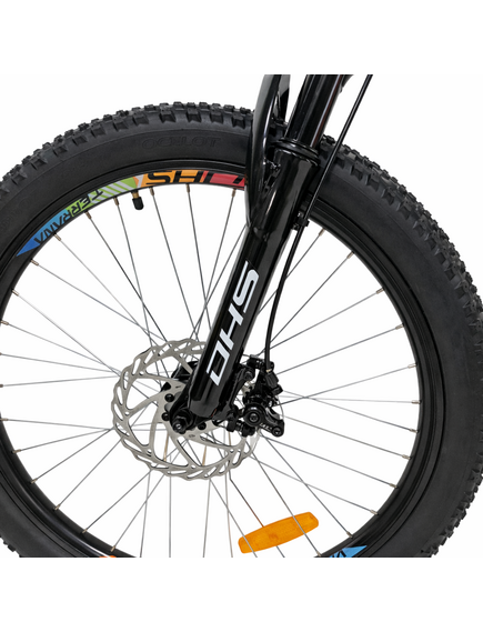 Bicicleta Copii Dhs Terrana 2423, model 2026 - 24 Inch, Rosu-Negru