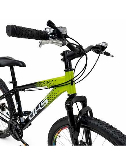 Bicicleta Copii Dhs Terrana 2423, model 2026 - 24 Inch, Verde-Negru