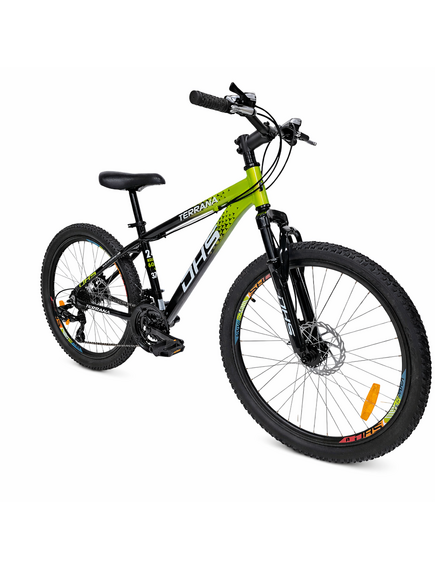 Bicicleta Copii Dhs Terrana 2423, model 2026 - 24 Inch, Verde-Negru