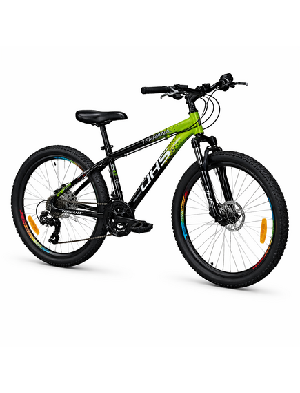 Bicicleta Copii Dhs Terrana 2423, model 2026 - 24 Inch, Verde-Negru