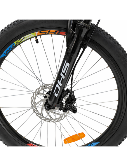 Bicicleta Copii Dhs Terrana 2423, model 2026 - 24 Inch, Verde-Negru