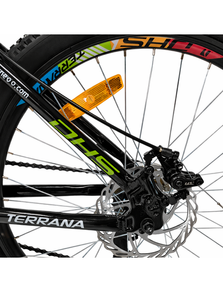 Bicicleta Copii Dhs Terrana 2423, model 2026 - 24 Inch, Verde-Negru