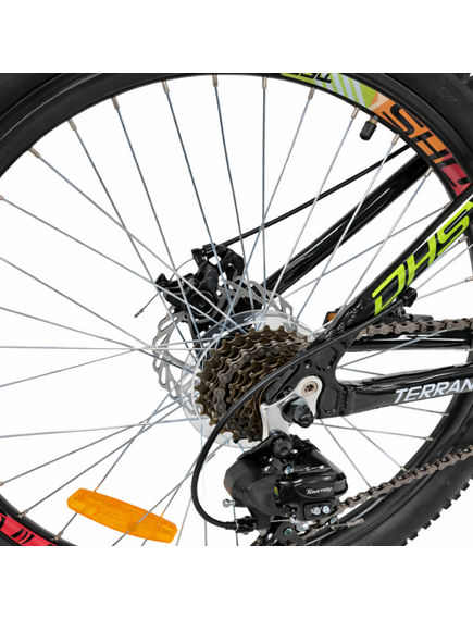 Bicicleta Copii Dhs Terrana 2423, model 2026 - 24 Inch, Verde-Negru