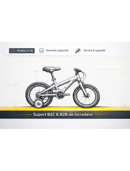 Bicicleta Copii Polar 2024 Police - 14 Inch, Albastru