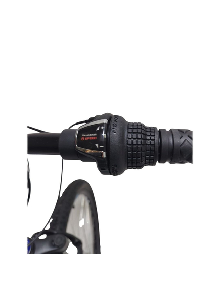 Bicicleta Full suspension DHS Polar Flash - 26 Inch, Albastru-Verde