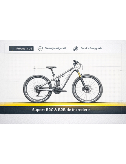 Bicicleta Full suspension DHS Polar Flash - 26 Inch, Negru