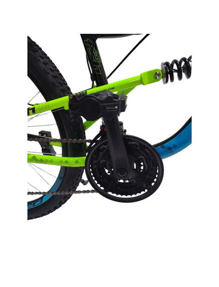 Bicicleta Full suspension DHS Polar Flash - 26 Inch, Negru