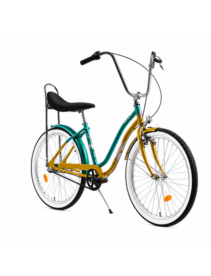 Bicicleta Oras Pegas Strada 2 - 26 inch, M, Auriu/Verde