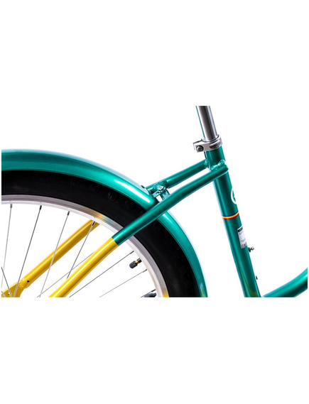 Bicicleta Oras Pegas Strada 2 - 26 inch, M, Auriu/Verde